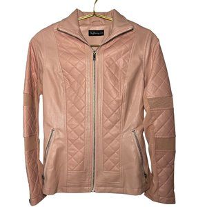 Buffbunny Pink Vegan Leather Jacket- Size xxs